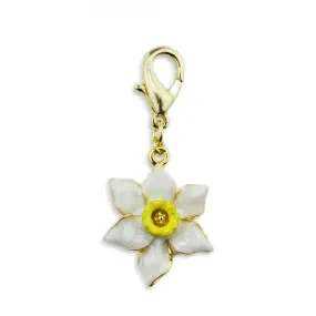 Jonquil Gold Tone Drop charm