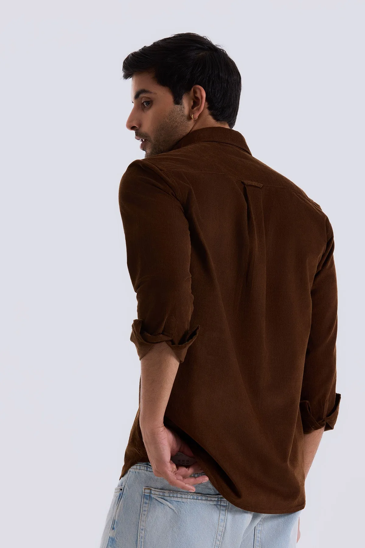 Khaki Corduroy Shirt