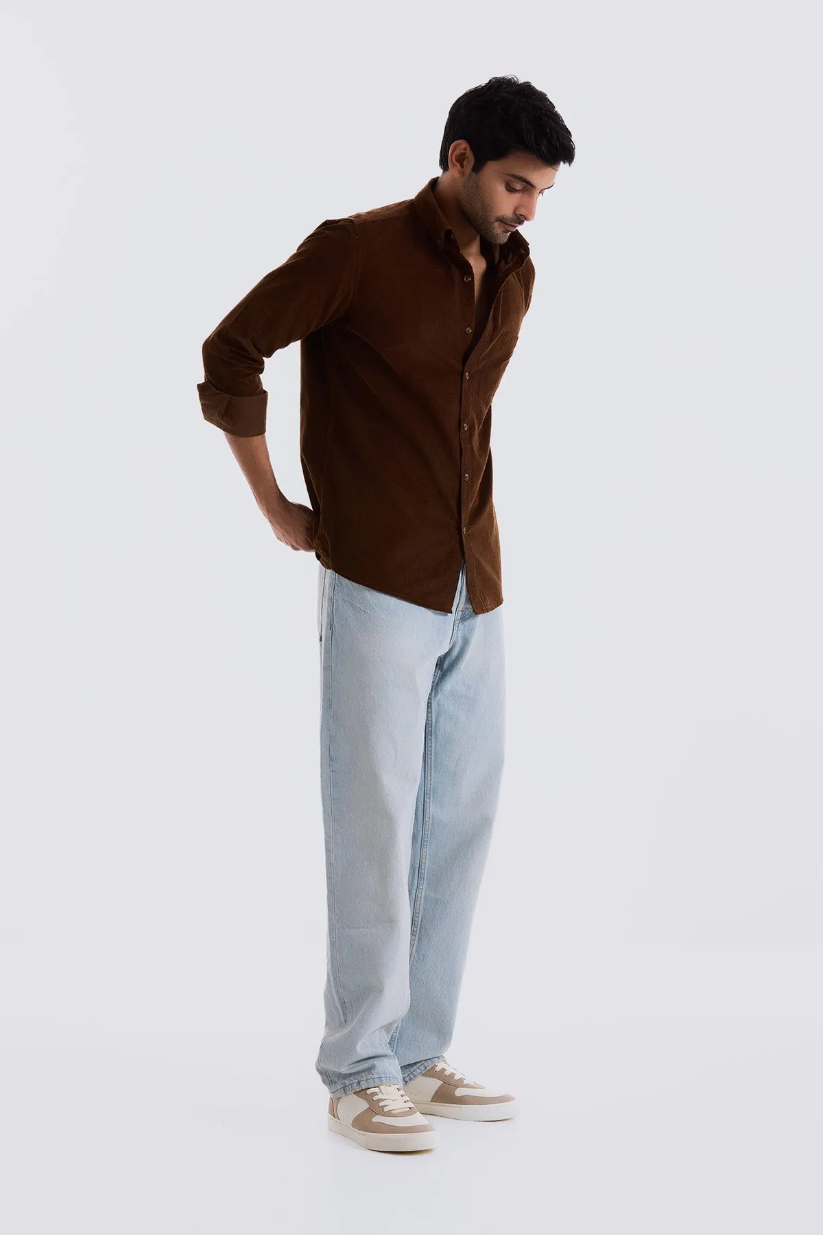 Khaki Corduroy Shirt