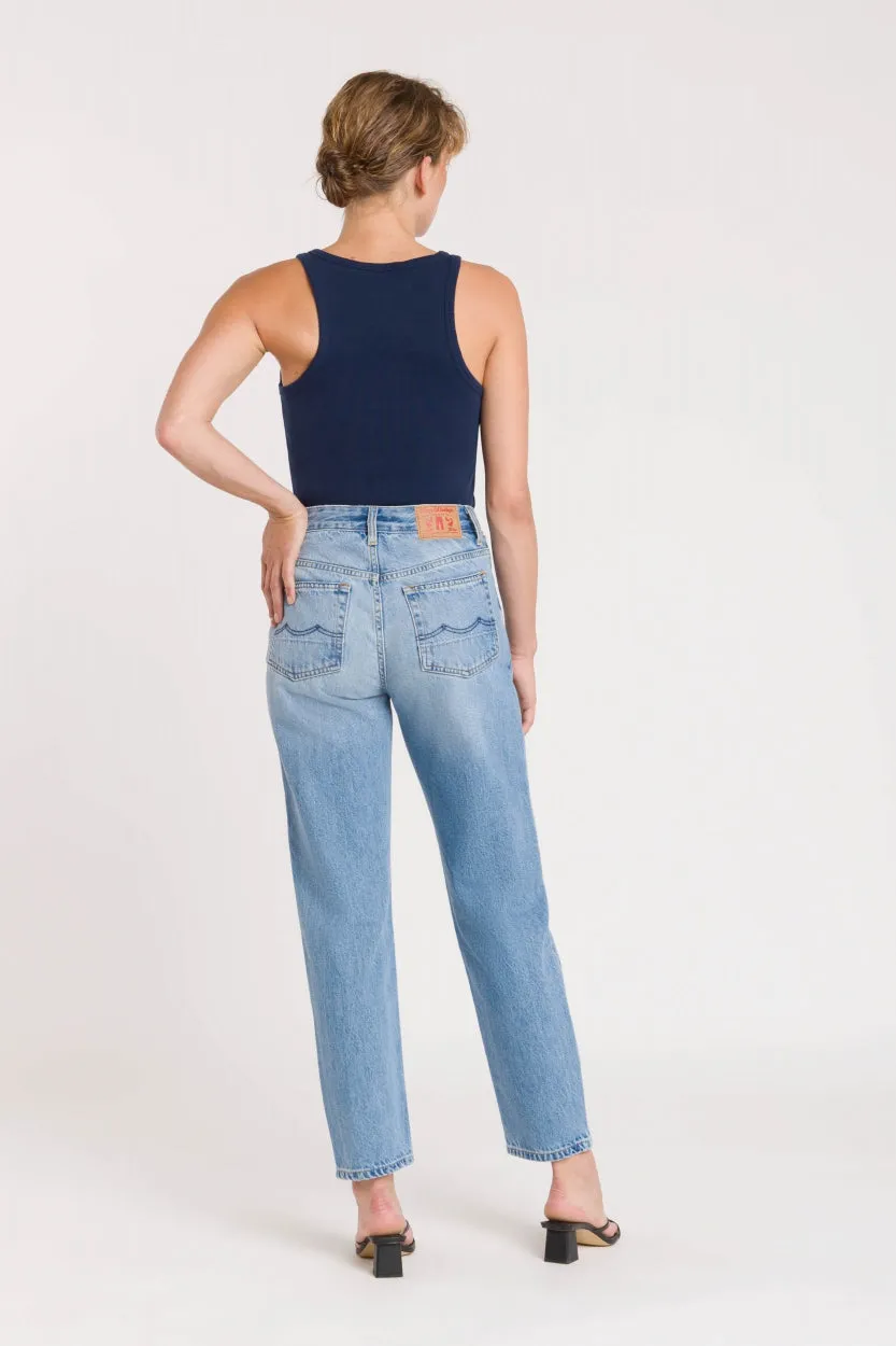 KINGS OF INDIGO Caroline cropped jeans blue reef super light used women