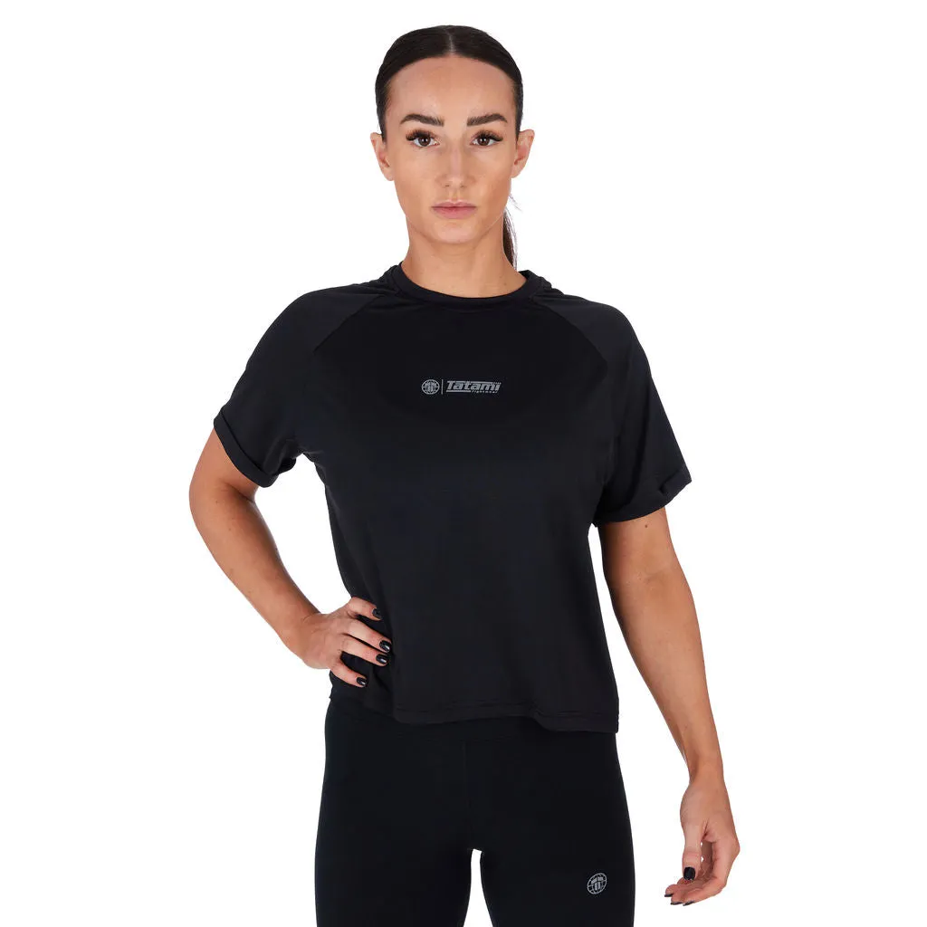 Ladies Fusion Dry Fit T-Shirt - Black