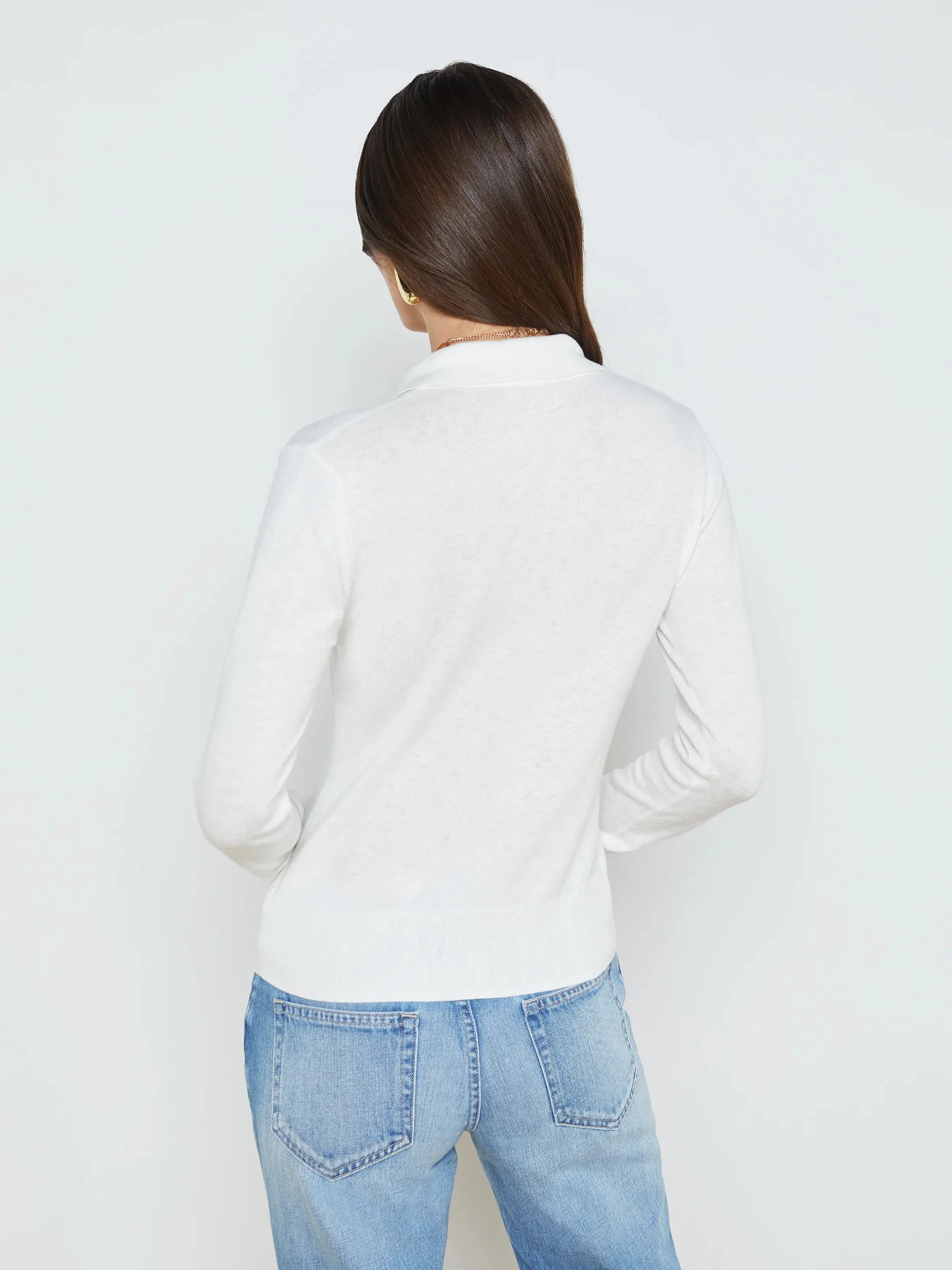 L'AGENCE STERLING COLLARED SWEATER