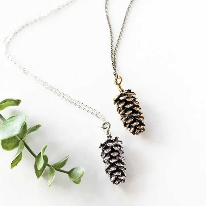 Large Pine Cone Necklace