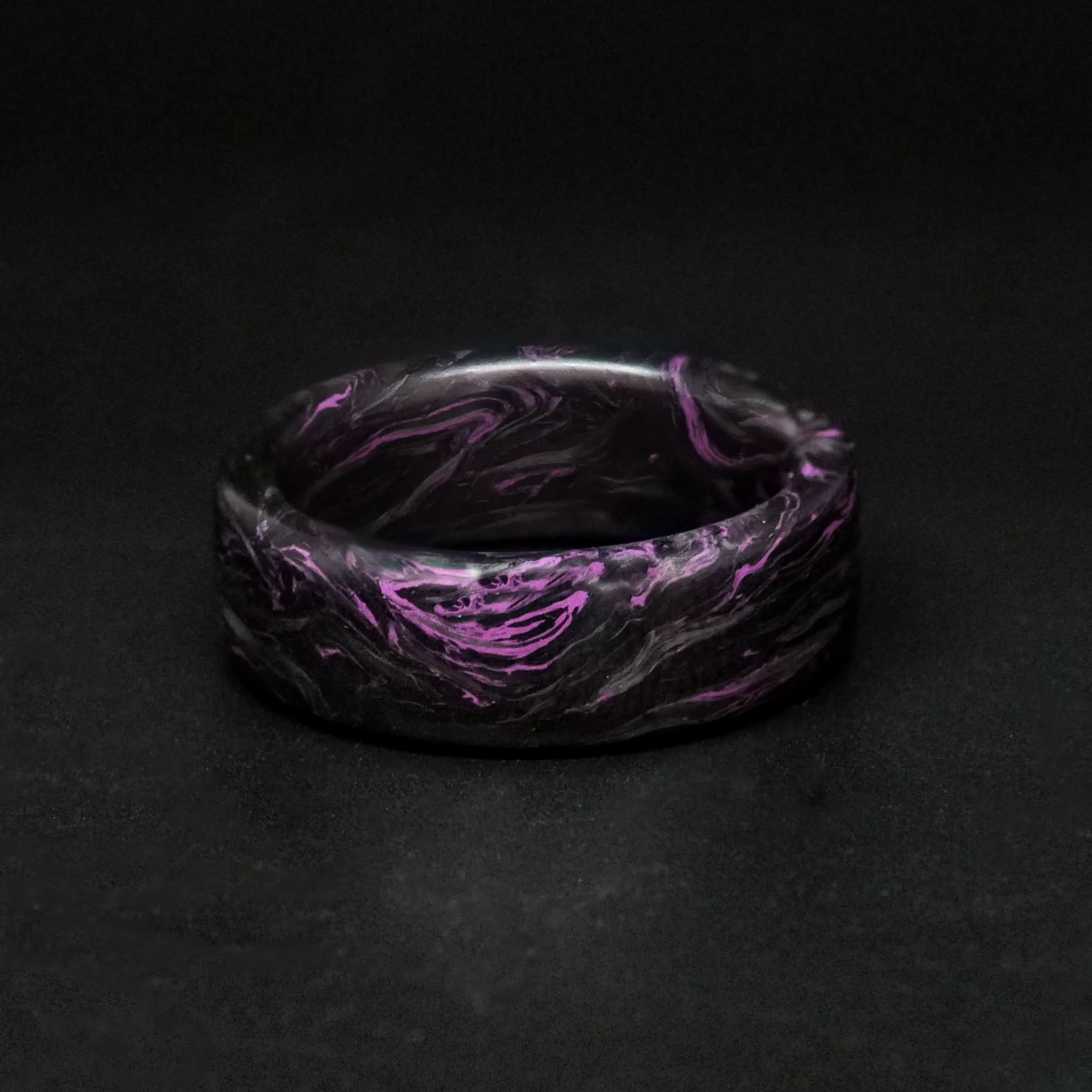 Lavender Burl Carbon Fiber Ring