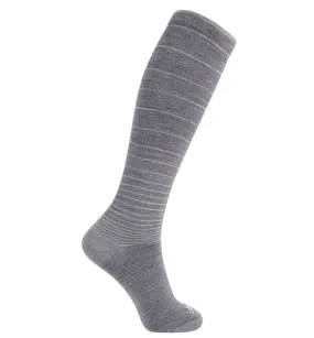 Lightweight Merino Wool Everyday Compression Socks (15-20mmHg) - Stripes