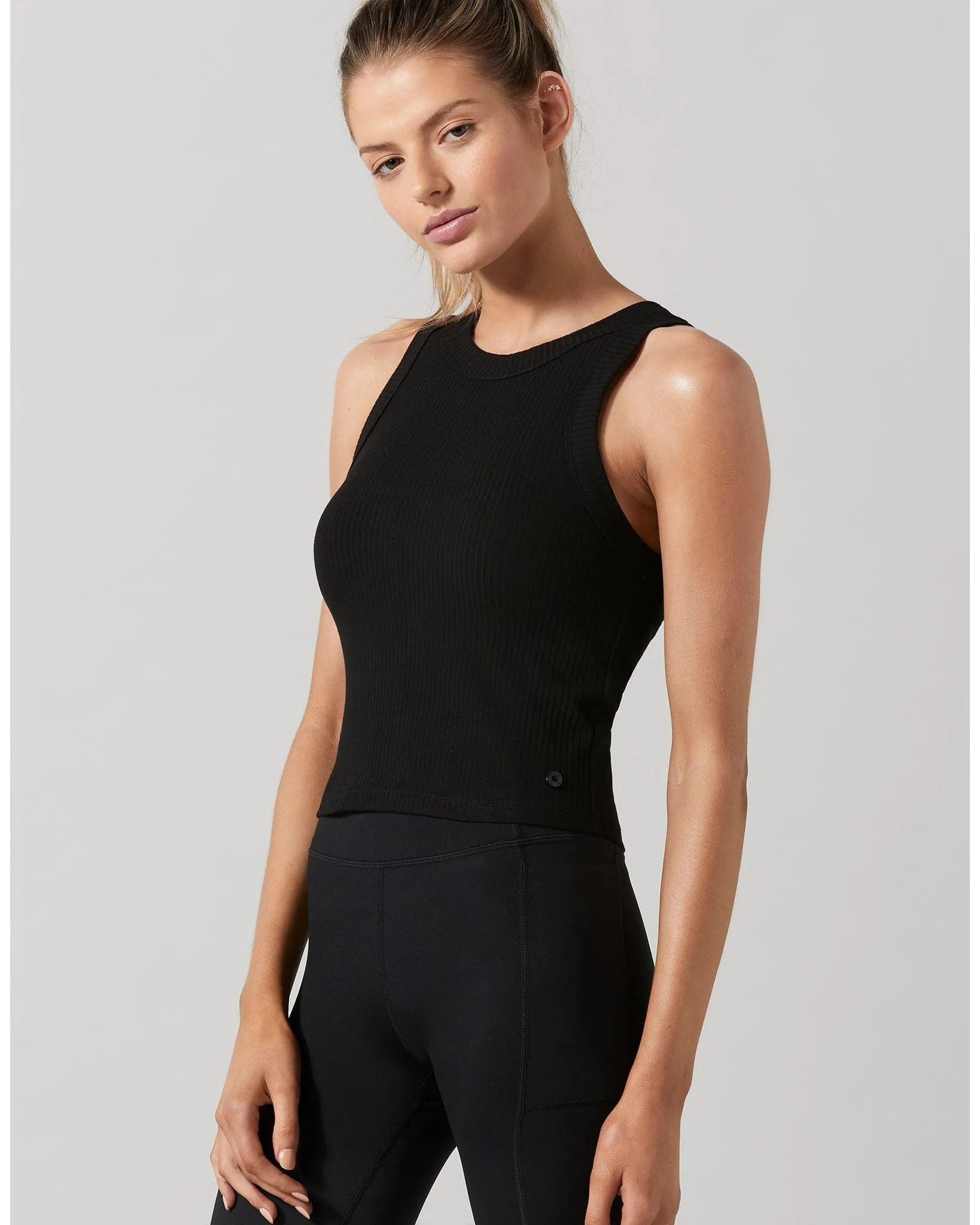 Lilybod Harmony Rib Tank - Black