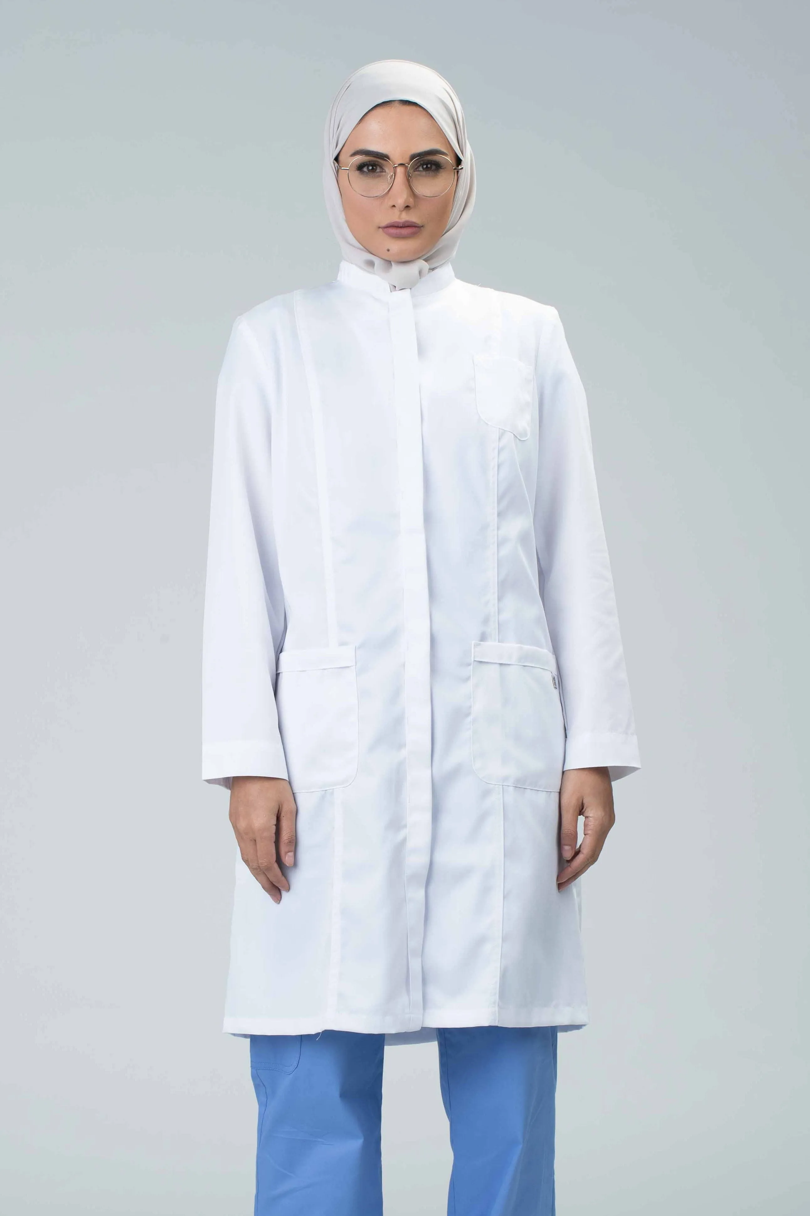 Linda Semi Fitted Labcoat New