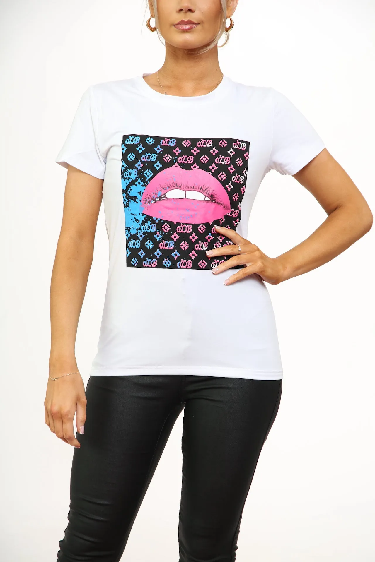 'LIP '  PRINT T-SHIRT