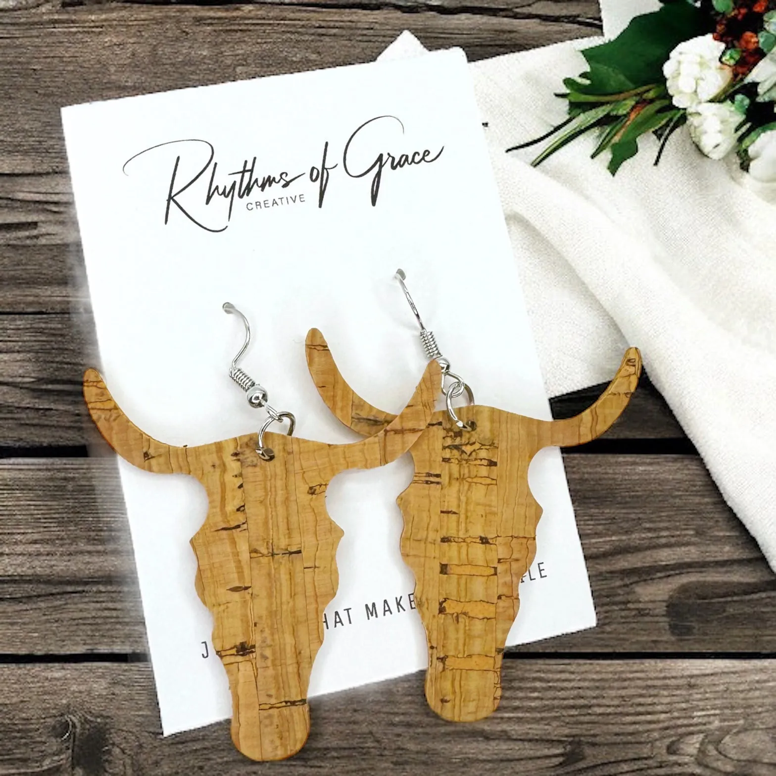 Longhorn Dangle Earrings - Choose from Three Stylish Designs!