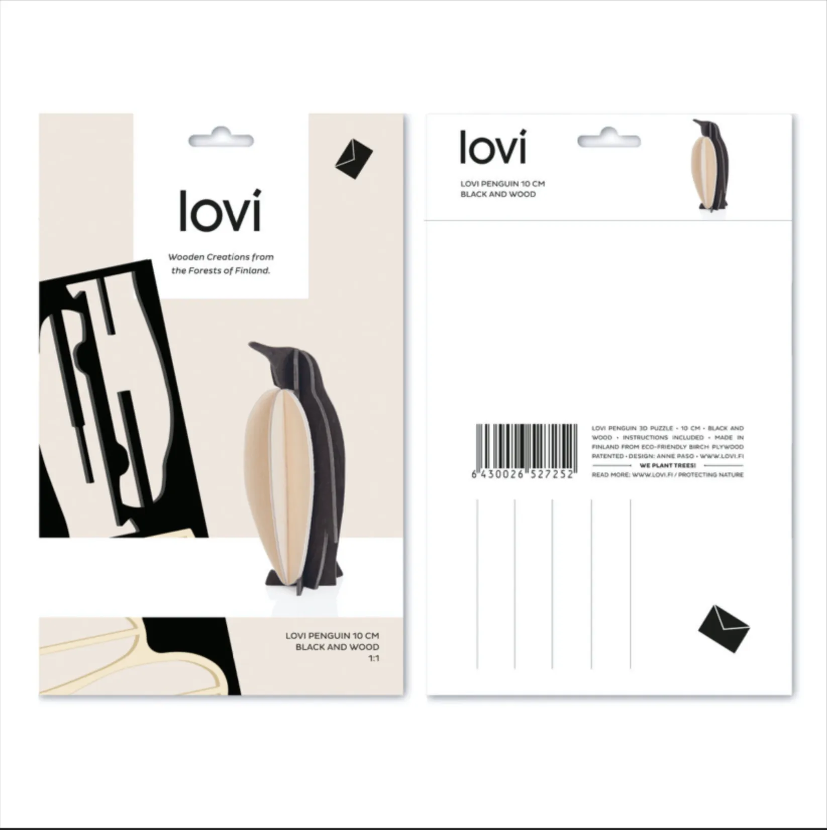 LOVI | Wooden 3D Puzzle | Penguin