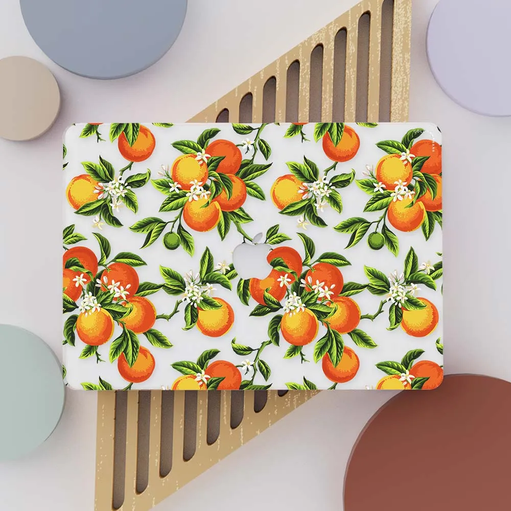 Macbook Case - Oranges On A Branch Mandarin Tree Tangerine