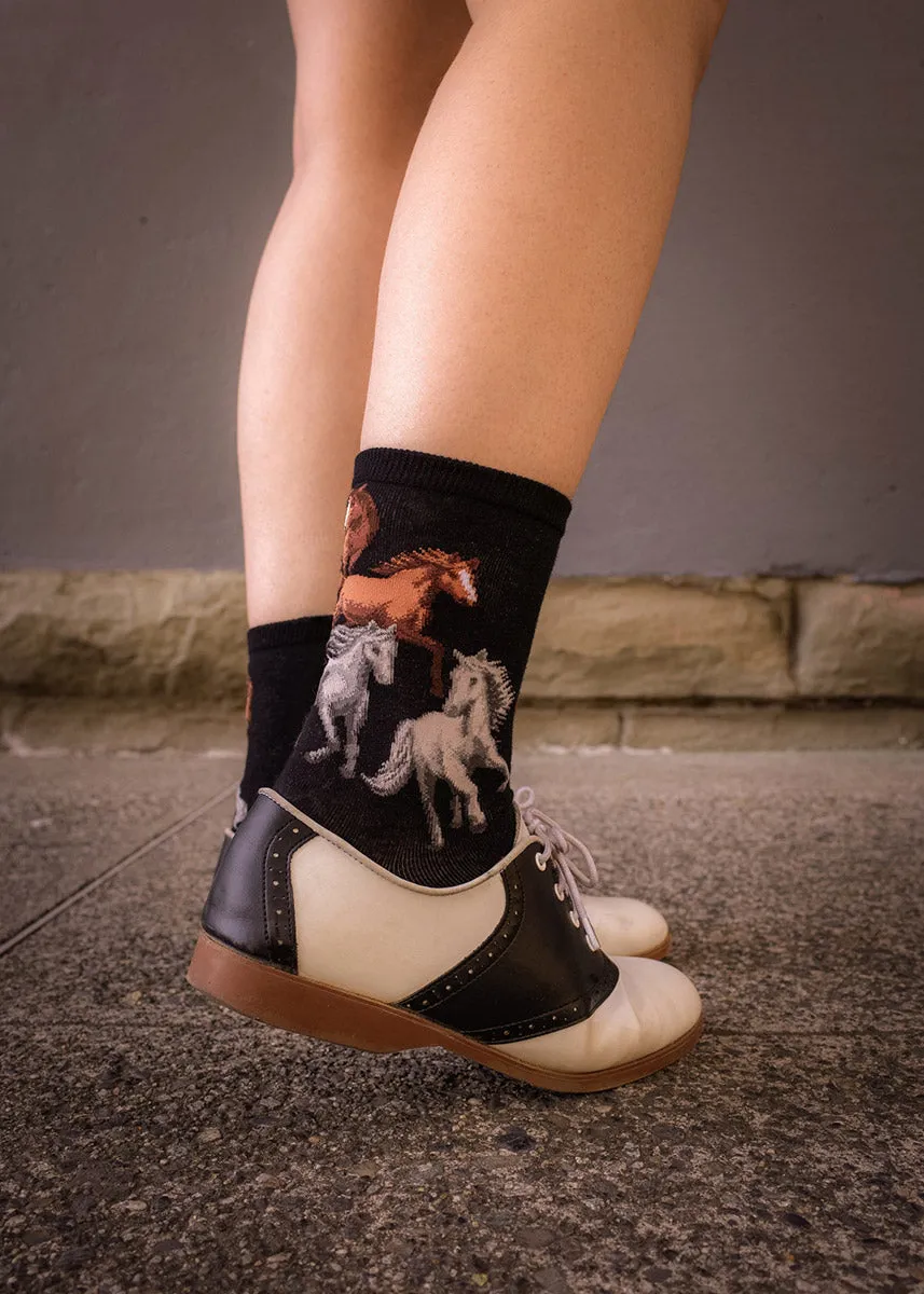 Majestic Horses Women's Crew Socks