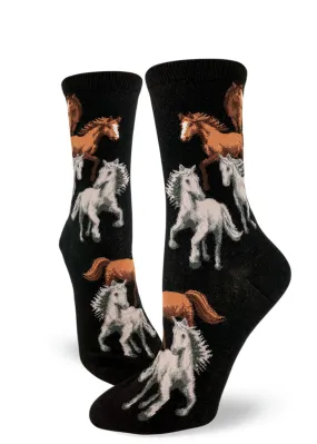 Majestic Horses Women's Crew Socks