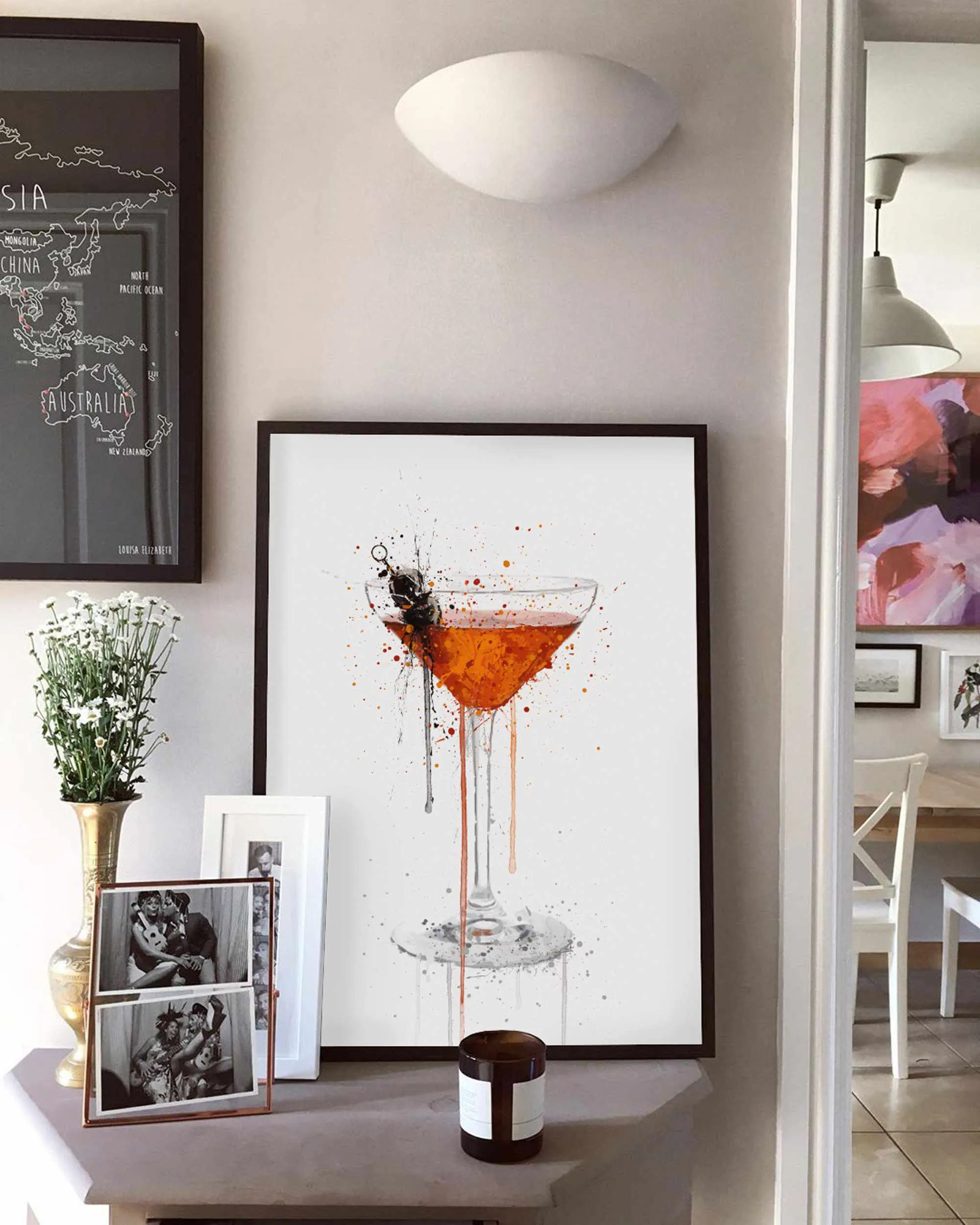 Manhattan Cocktail Wall Art Print