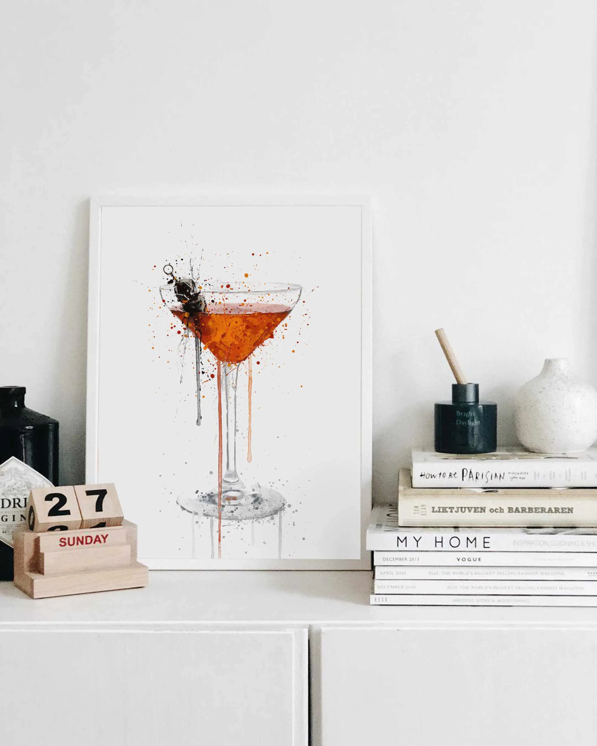 Manhattan Cocktail Wall Art Print