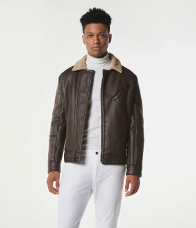 Maxton Faux Shearling Moto Jacket