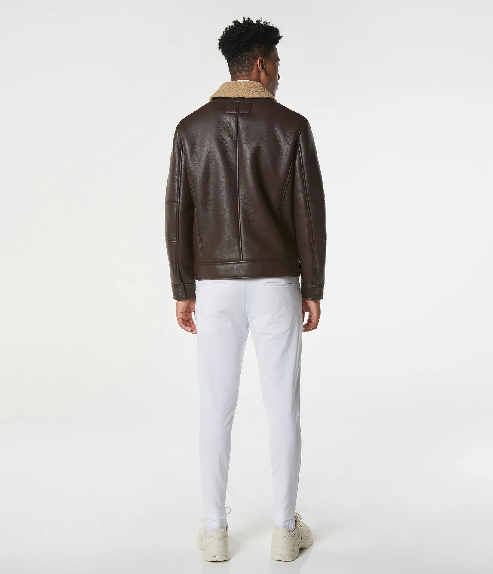 Maxton Faux Shearling Moto Jacket