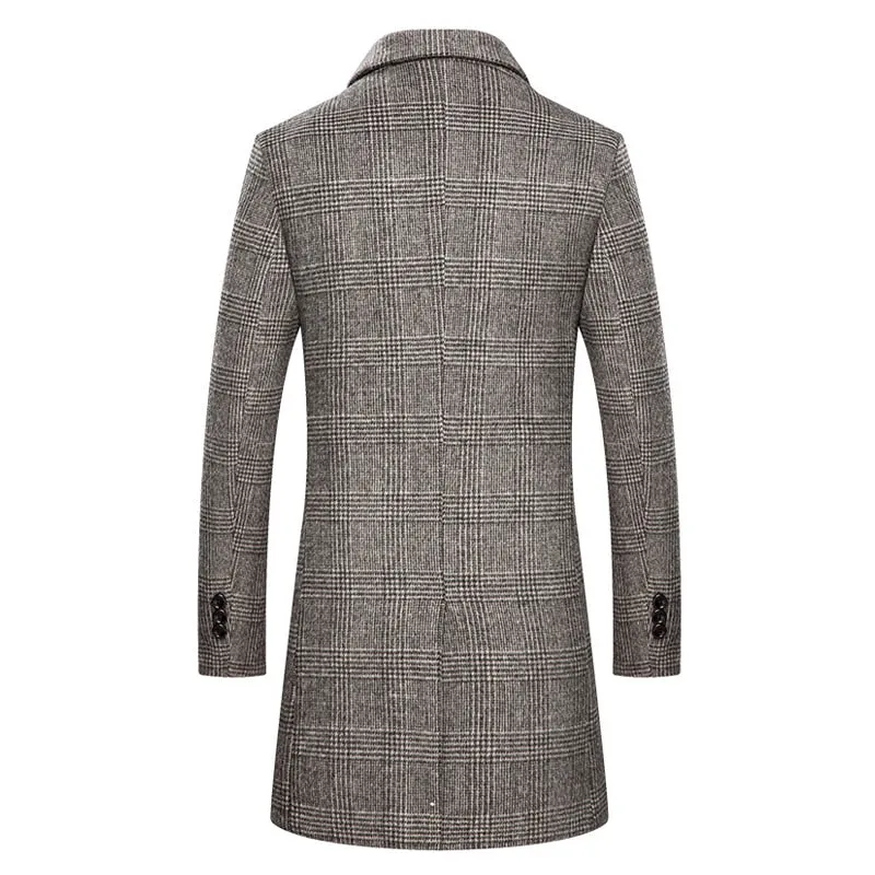 Men's Wool Long Winter Coat