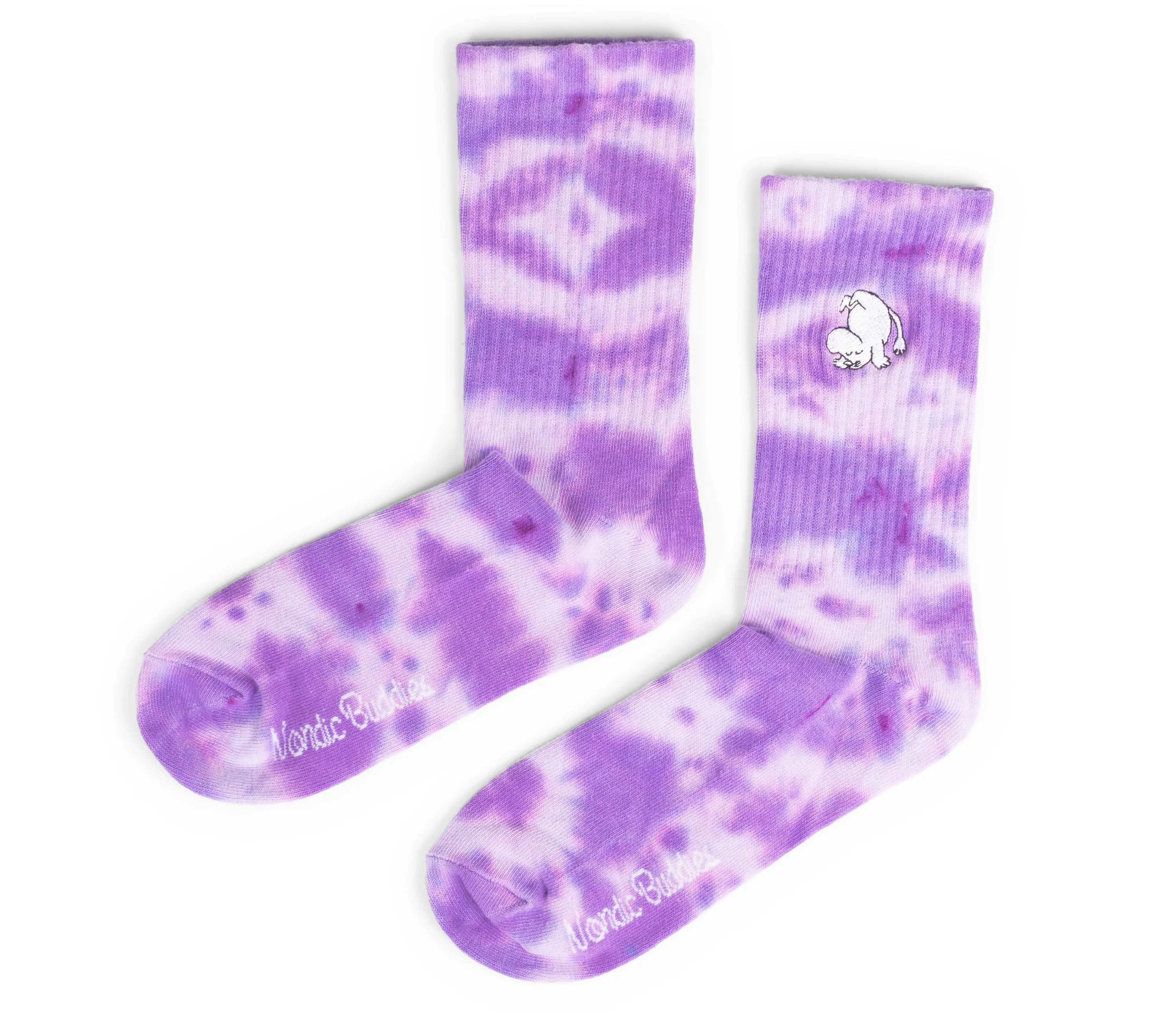 Moomintroll Tie Dye Ladies Socks - Purple