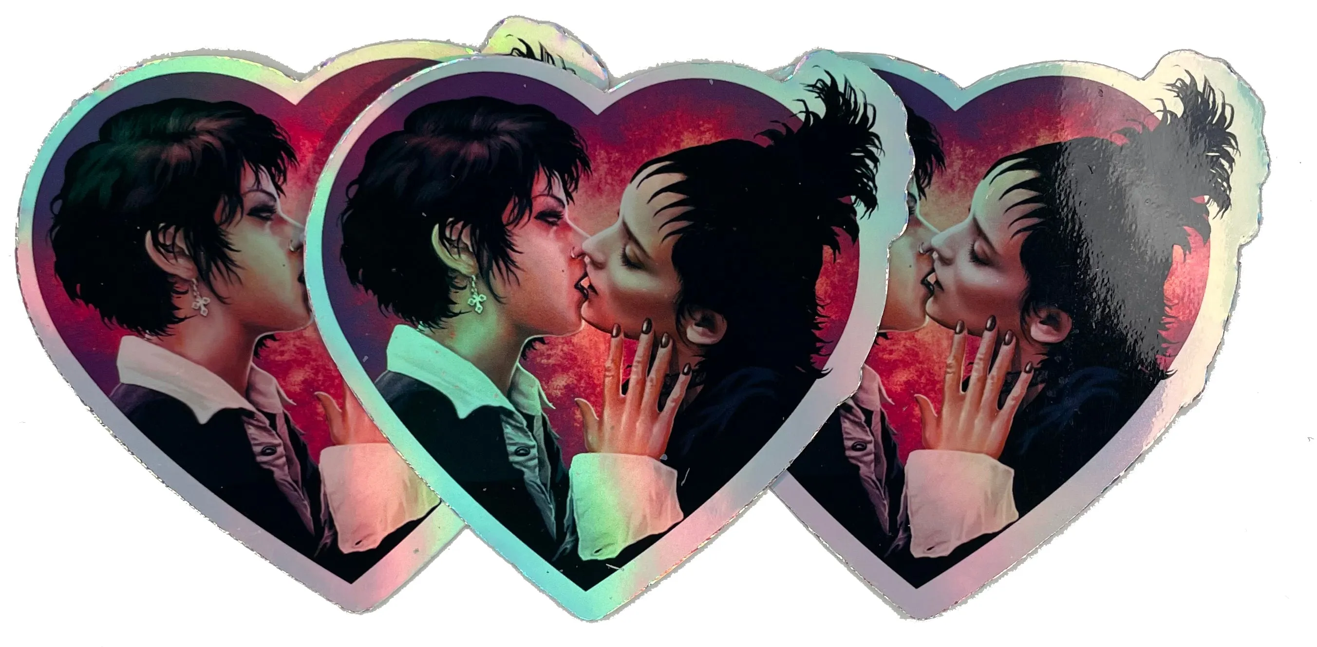 Nancy and Lydia Kiss Cut Vinyl Holographic STICKER