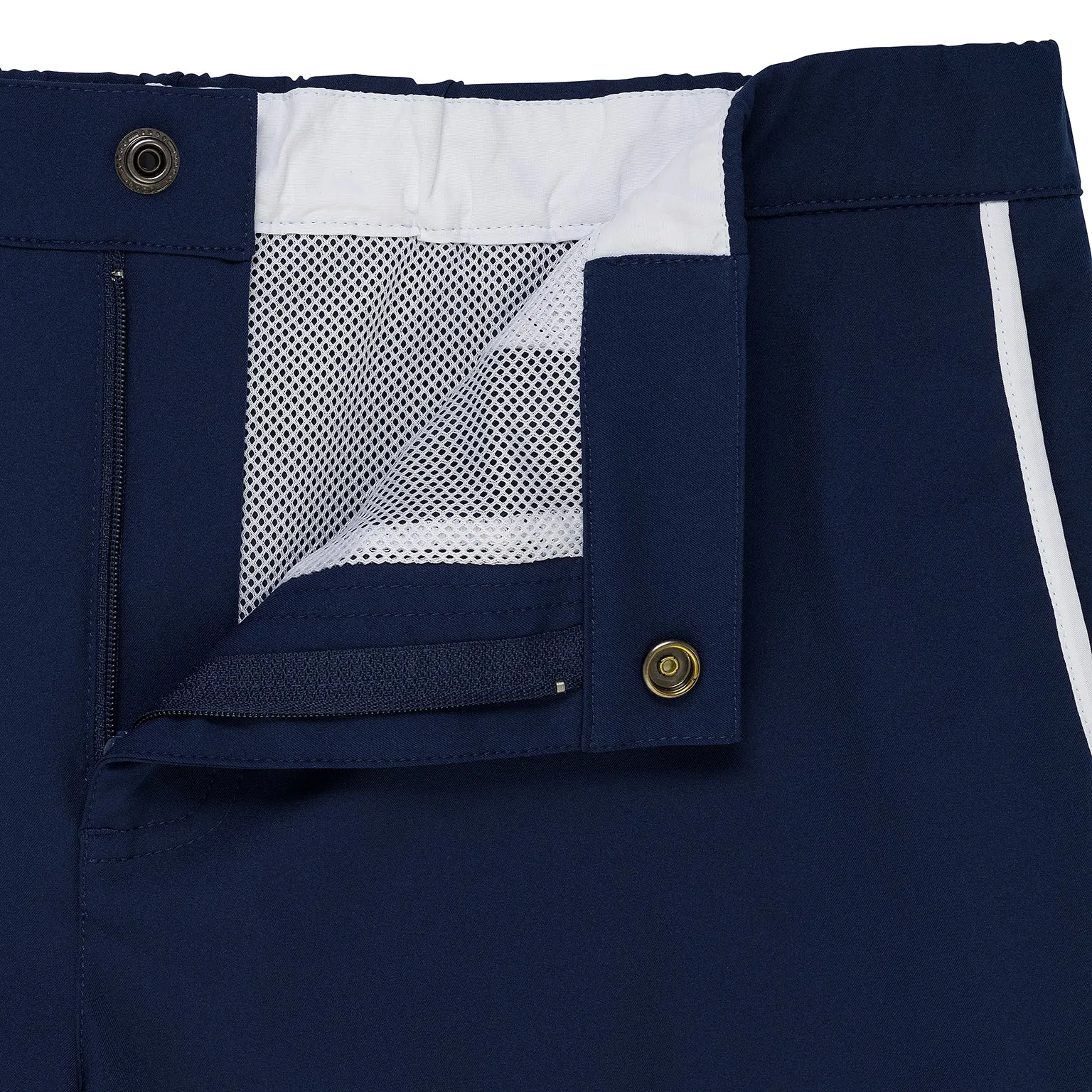 Navy 2" Angeleno Solid Stretch