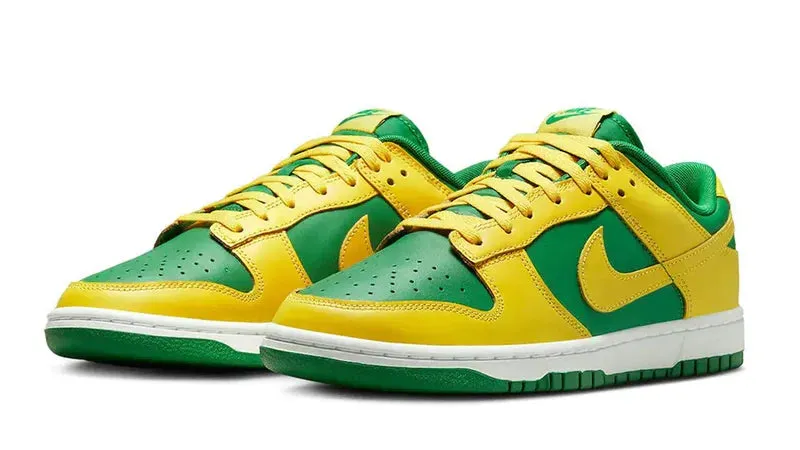 Nike - Dunk Low Retro BTTYS Sneakers - Apple Green/Yellow Strike