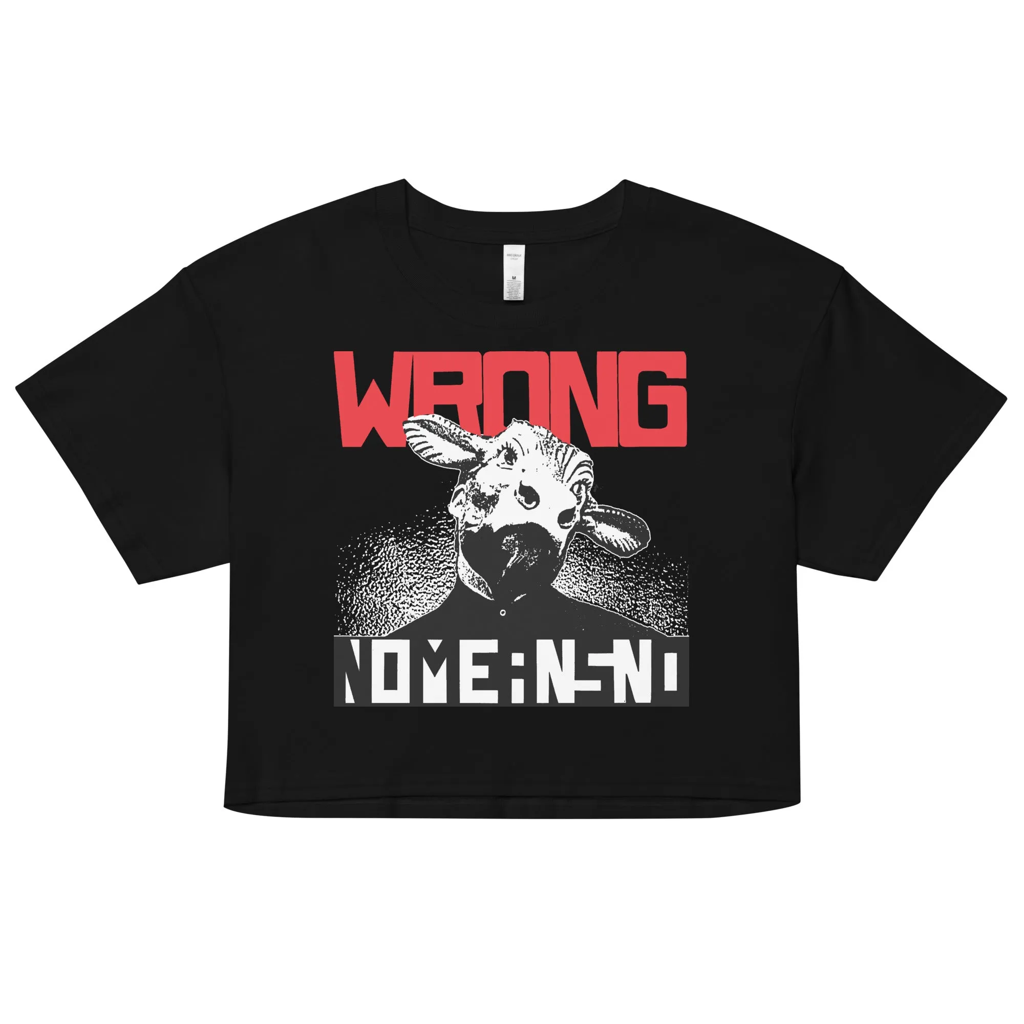 NOMEANSNO “Wrong” Black Crop Top