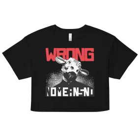 NOMEANSNO “Wrong” Black Crop Top