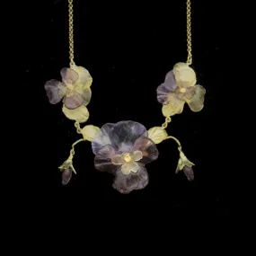 Pansies Necklace