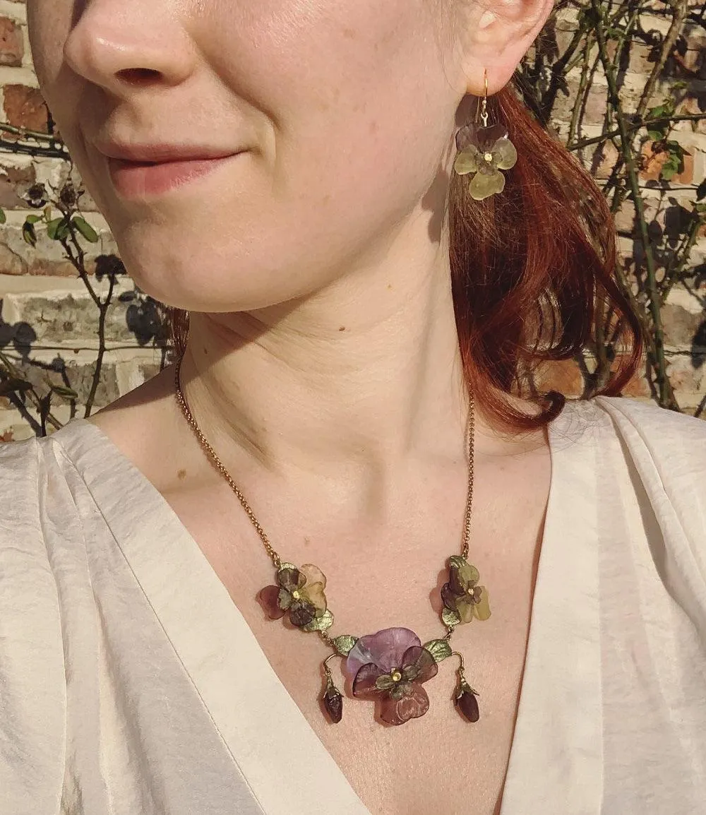 Pansies Necklace