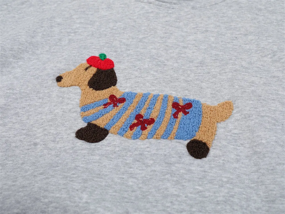 Paws & Threads | Oversized Embroidery Hoodie