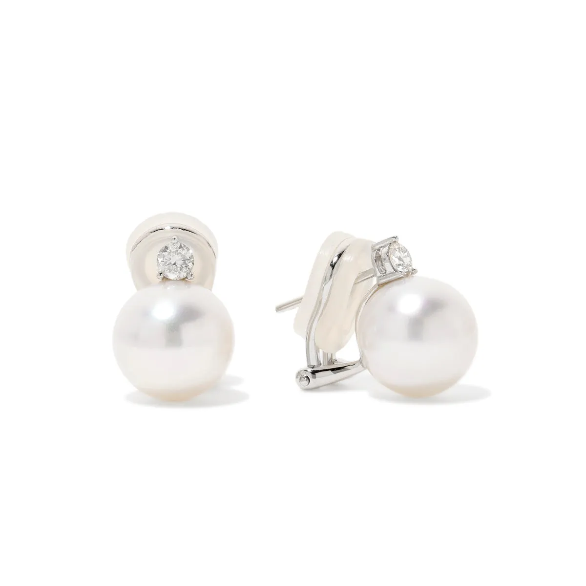 Pearl and Diamond Studs