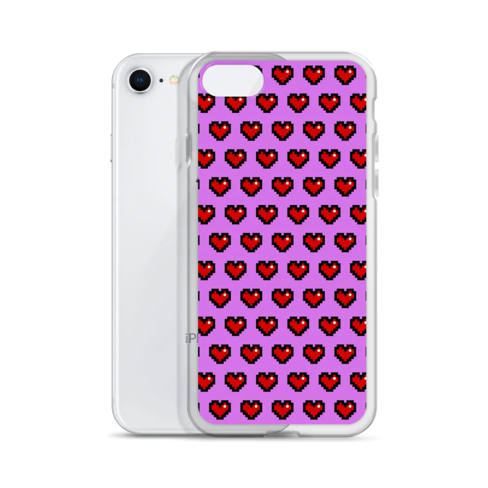 Pixel Hearts Phone Case (iPhone 7/7 Plus/8/8 Plus/X/XS/XS Max/XR/11/11 Pro/11 Pro Max/SE/12/12 Mini/12 Pro/12 Pro Max)