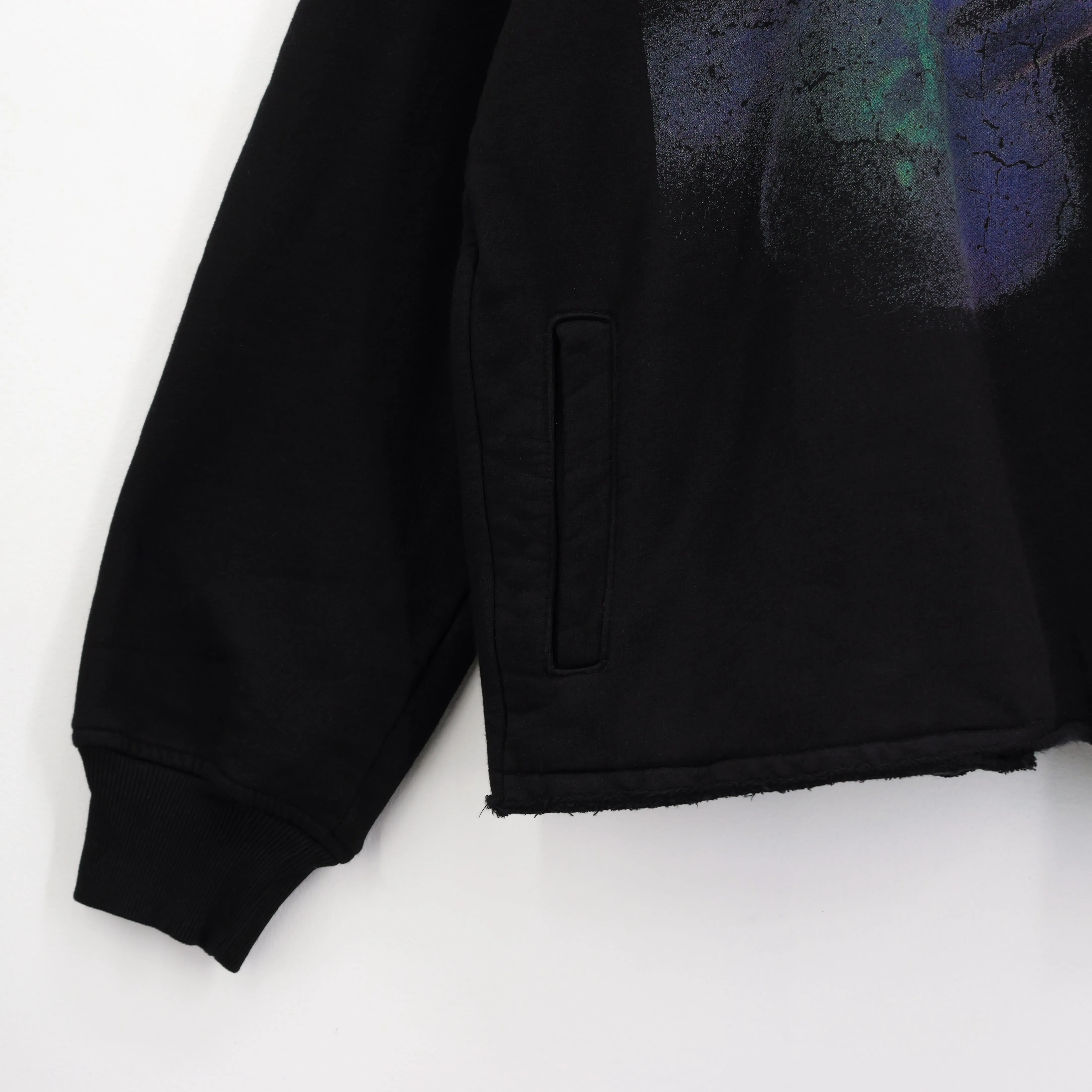 Potion Raw Edge Hoodie Black