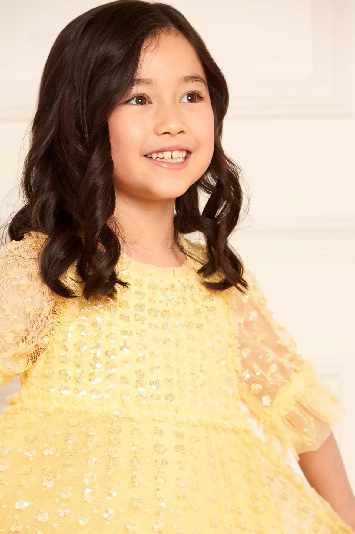 Raindrop Sequin Kids Dress