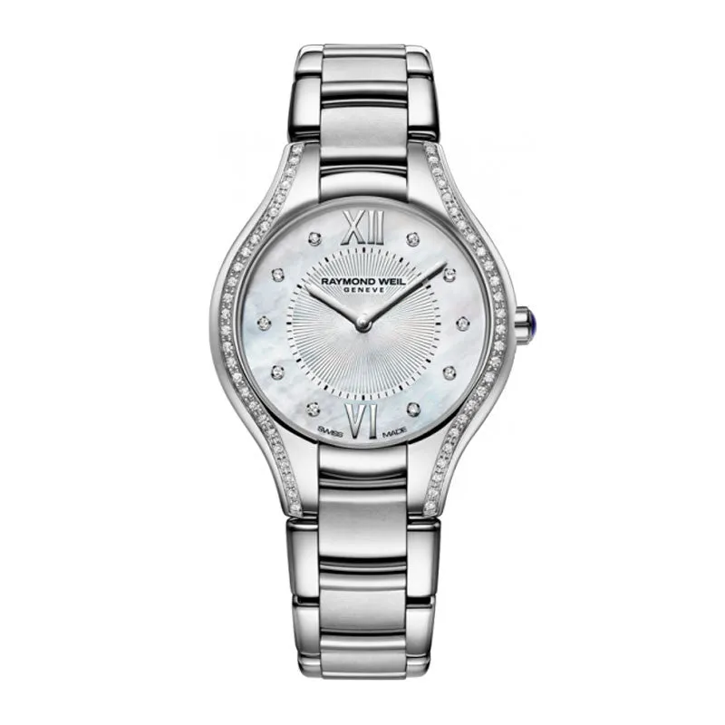 Raymond Weil Noemia Ladies Stainless MOP Diamond Watch 5132-STS-00985