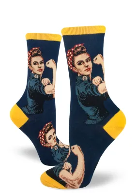 Rosie The Riveter Crew Socks