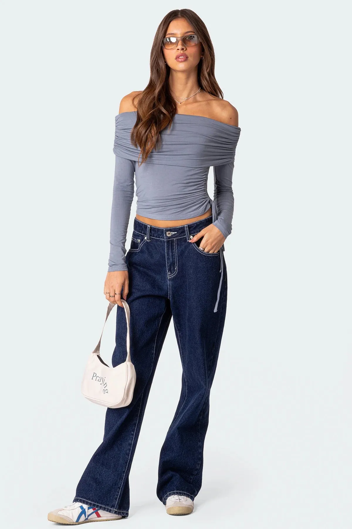 Ruche & Wrap Drawstring Top