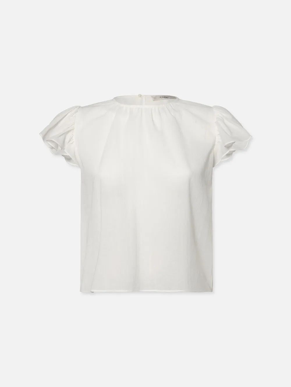 Ruffle Sleeve Blouse -- White