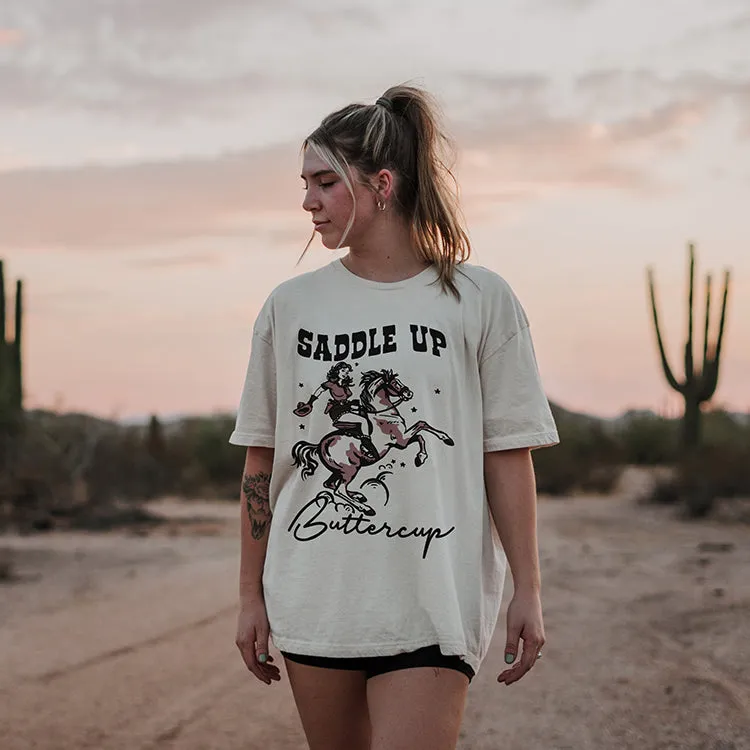 Saddle Up Buttercup Western Graphic Tee (Wholesale)