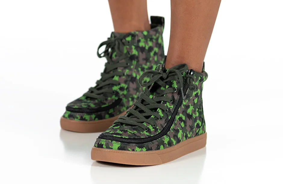 SALE - Green Dino BILLY Classic Lace High Tops