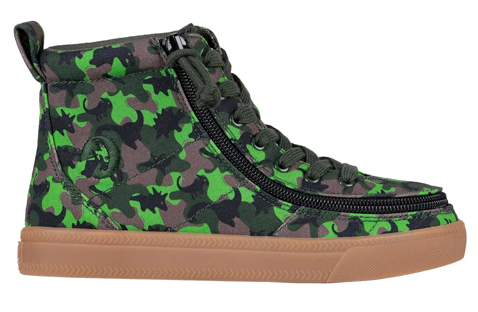 SALE - Green Dino BILLY Classic Lace High Tops