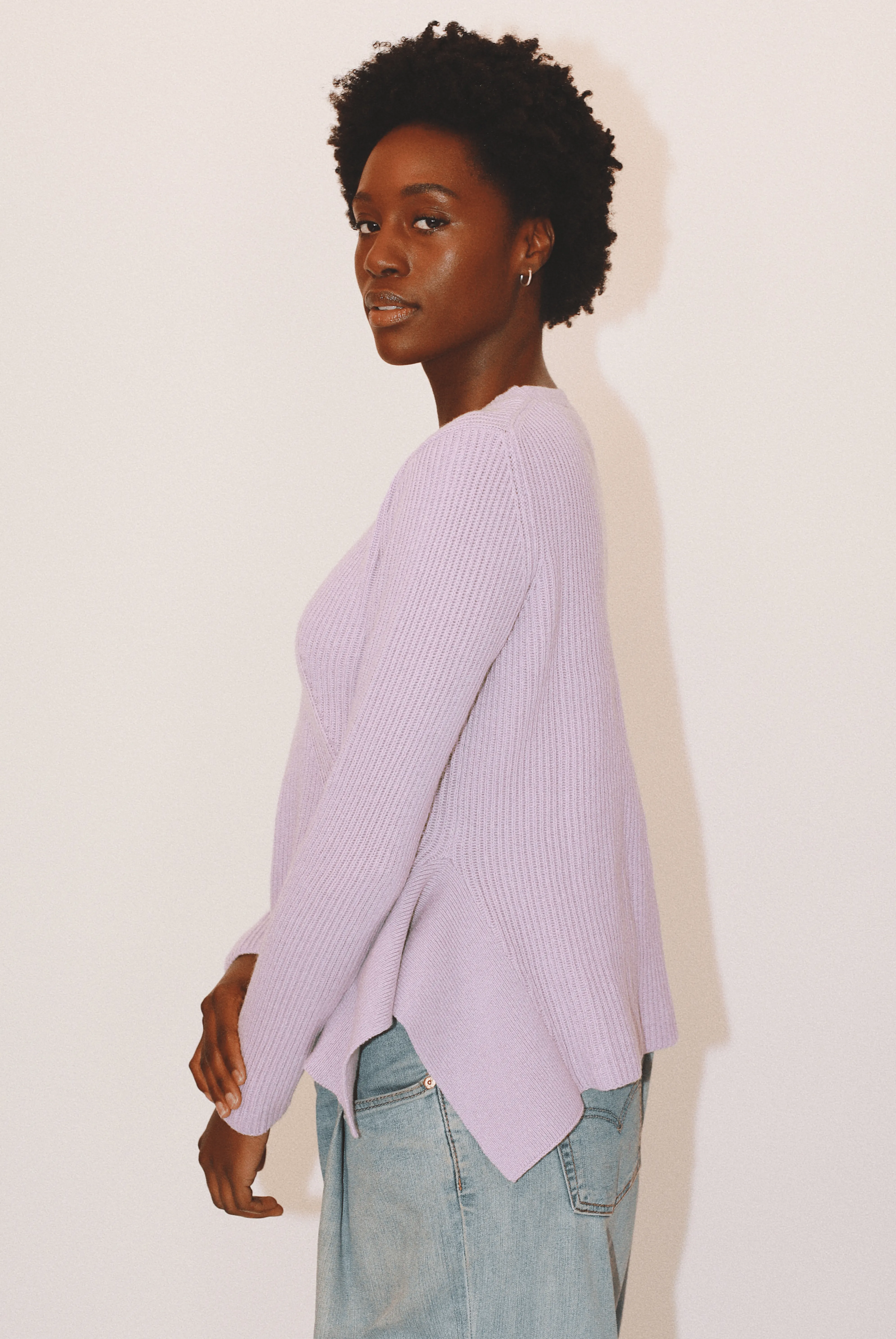 Sandra Crewneck in Organic Cotton & Recycled Cashmere