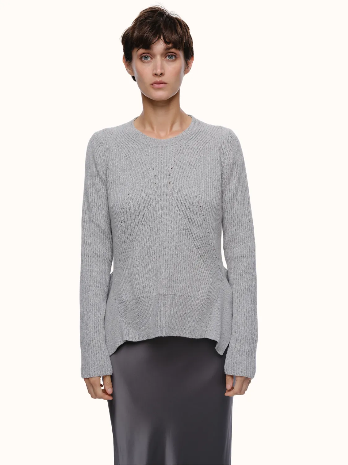 Sandra Crewneck in Organic Cotton & Recycled Cashmere