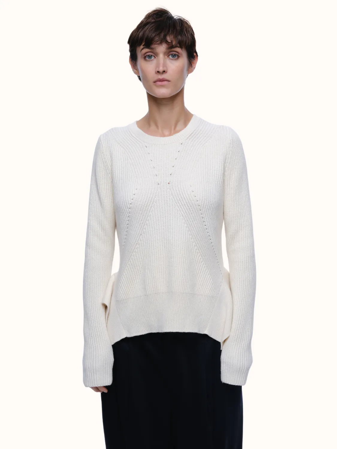 Sandra Crewneck in Organic Cotton & Recycled Cashmere