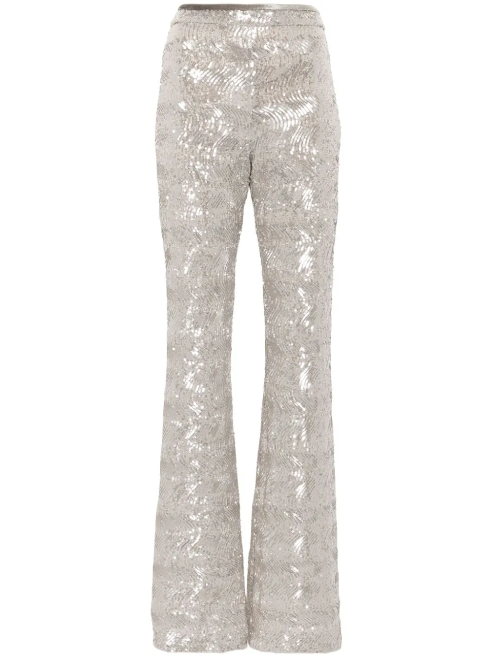 SEQUINED FLARED TROUSERS