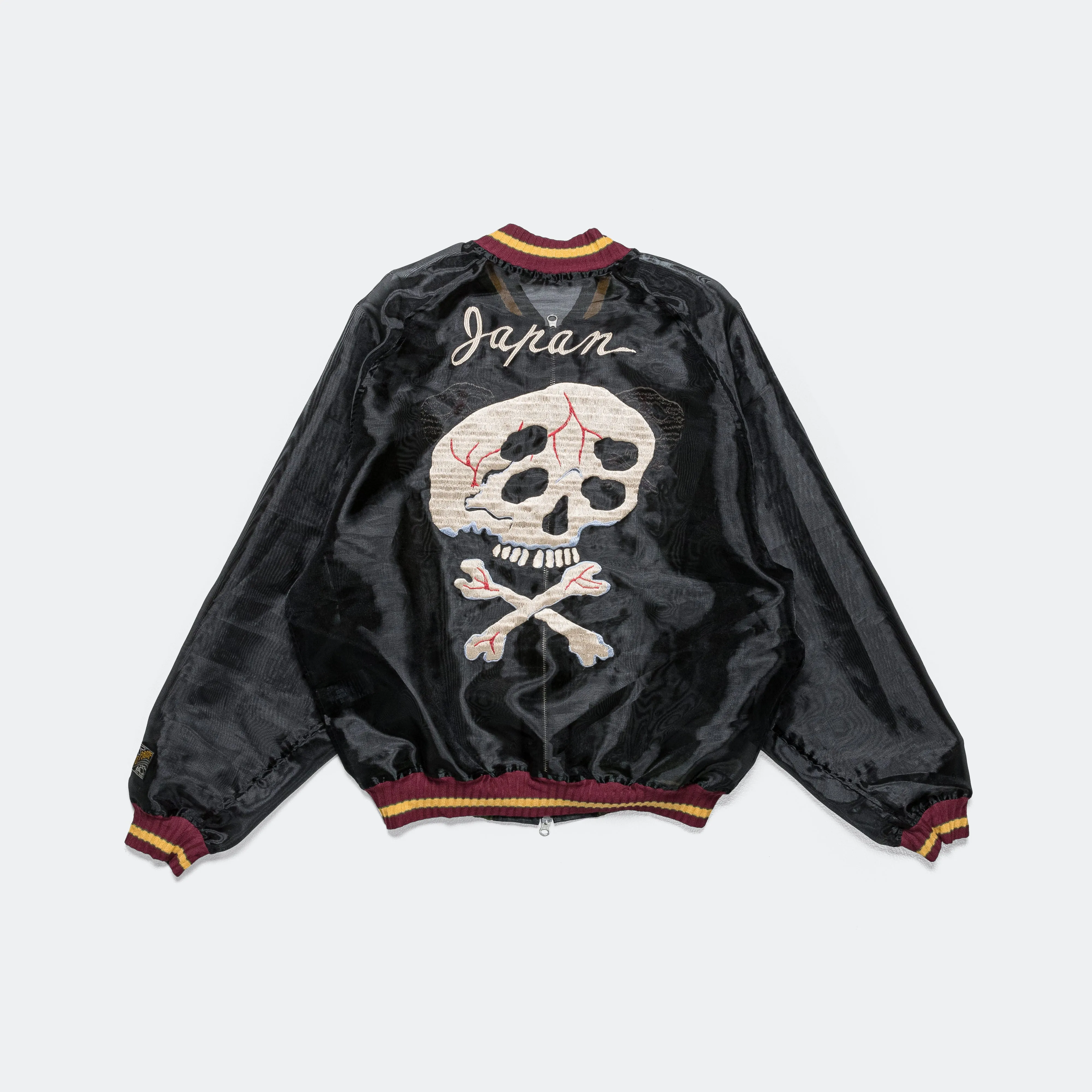 Sheer Pearl Souvenir JKT (RAIN SKULL) - Black