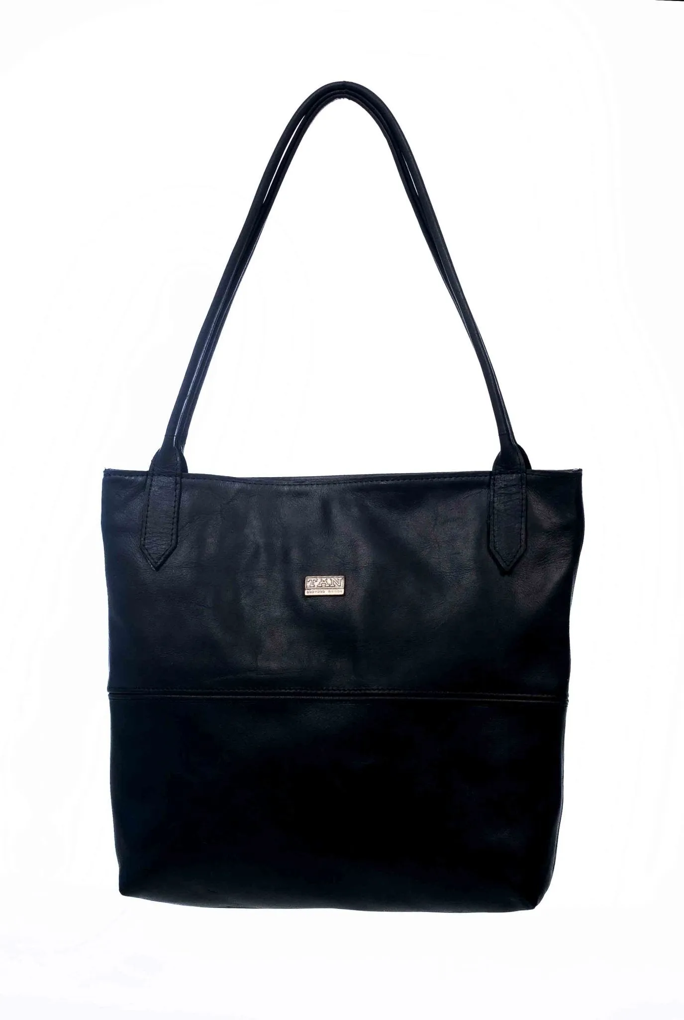 Tan Leather Goods - Ashley Leather Handbag | Black