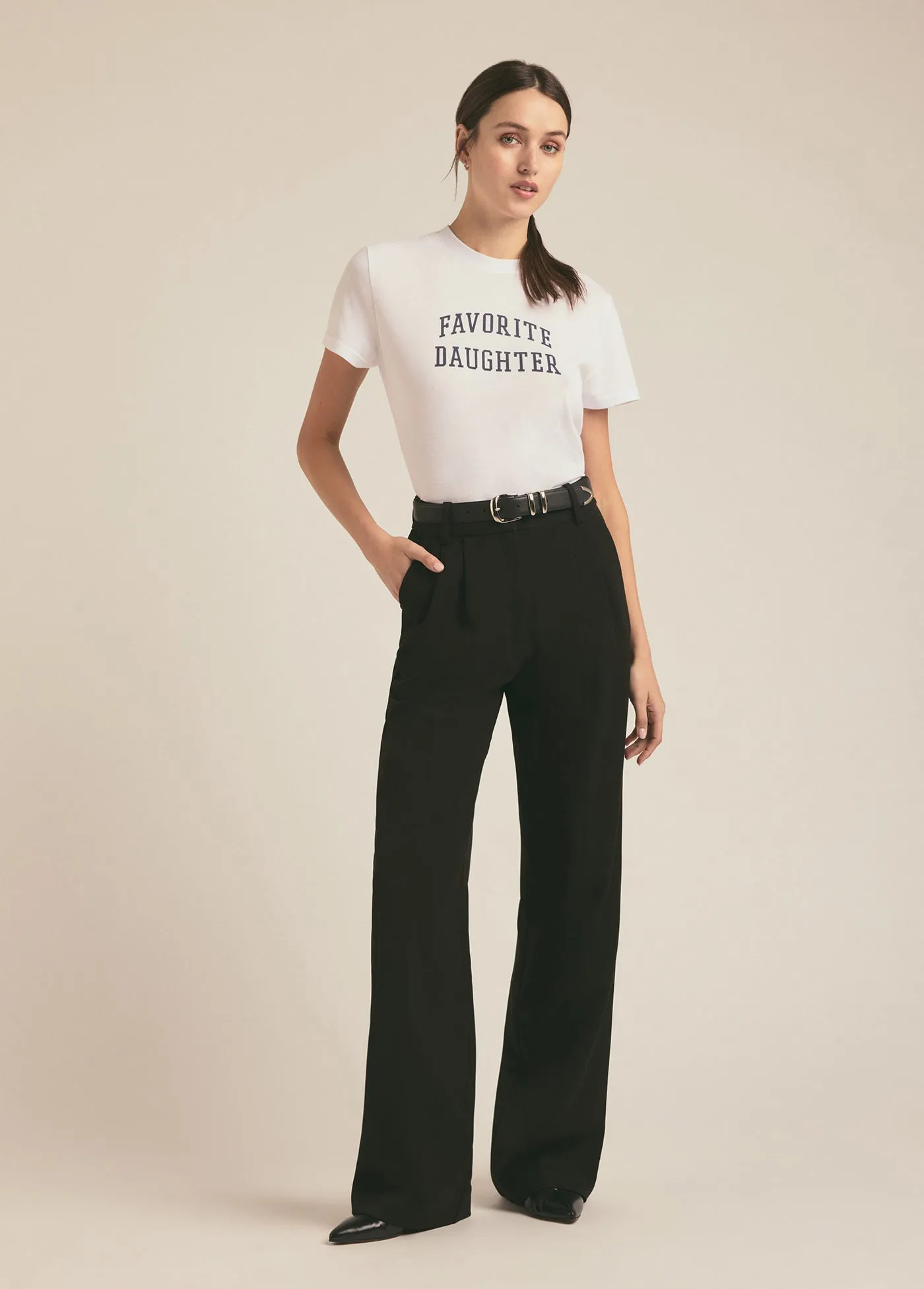 THE CROPPED COLLEGIATE TEE