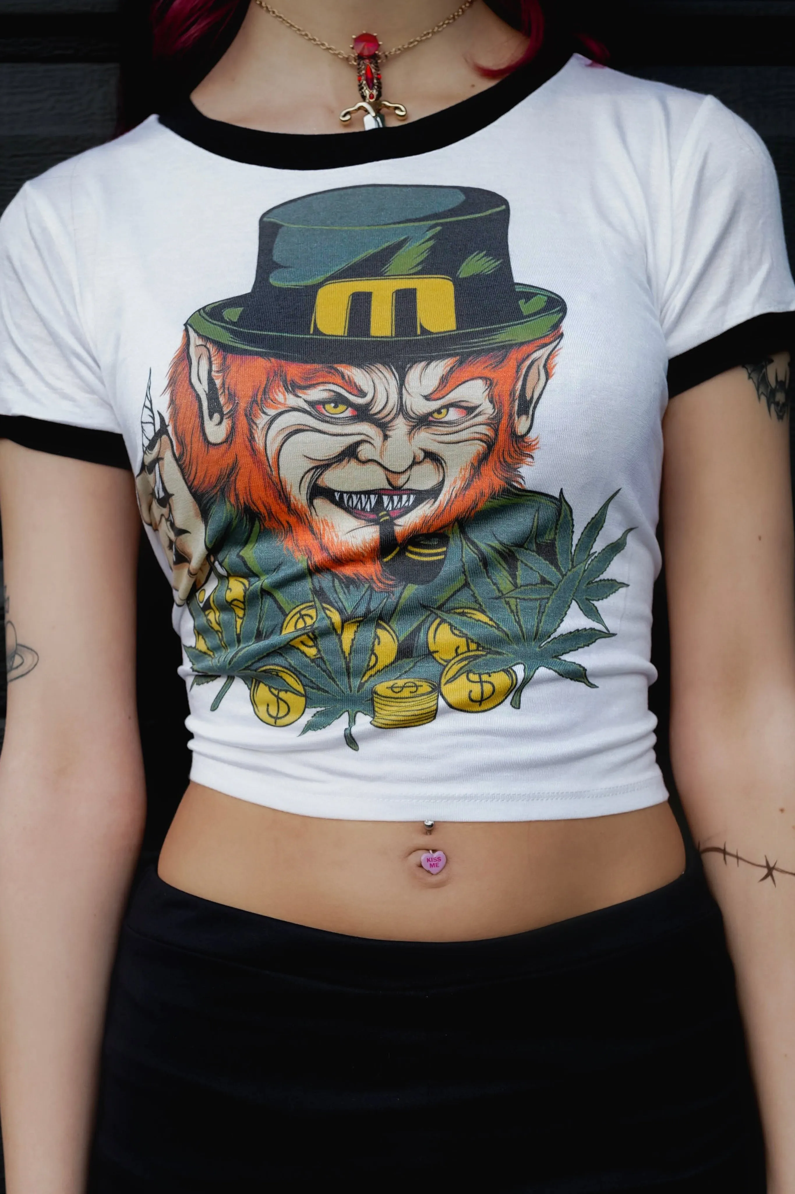 The Leprechaun Ringer Tee